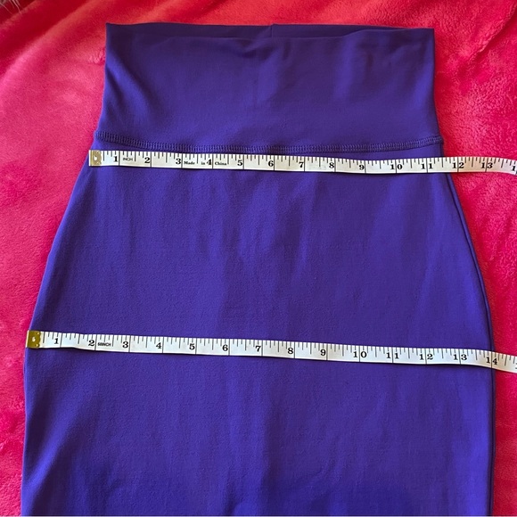 Bebe Purple Midi Knit Pencil Skirt size XXS - Picture 12 of 16